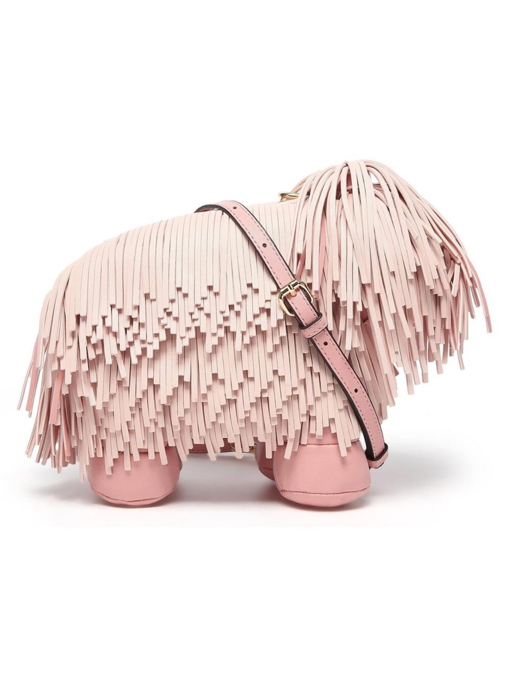 New generic Dog Shaped Crossbody Bag Novelty PU Leather Hanging Whisker